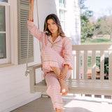 CLASSIC GINGHAM CHECK PAJAMAS W/ RIC RAK TRIM - Lenora