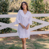 LUCY RUFFLE POET NIGHTSHIRT - Lenora