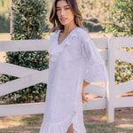 LUCY RUFFLE POET NIGHTSHIRT - Lenora