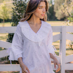 LUCY RUFFLE POET NIGHTSHIRT - Lenora