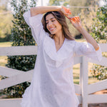 LUCY RUFFLE POET NIGHTSHIRT - Lenora