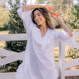 LUCY RUFFLE POET NIGHTSHIRT - Lenora