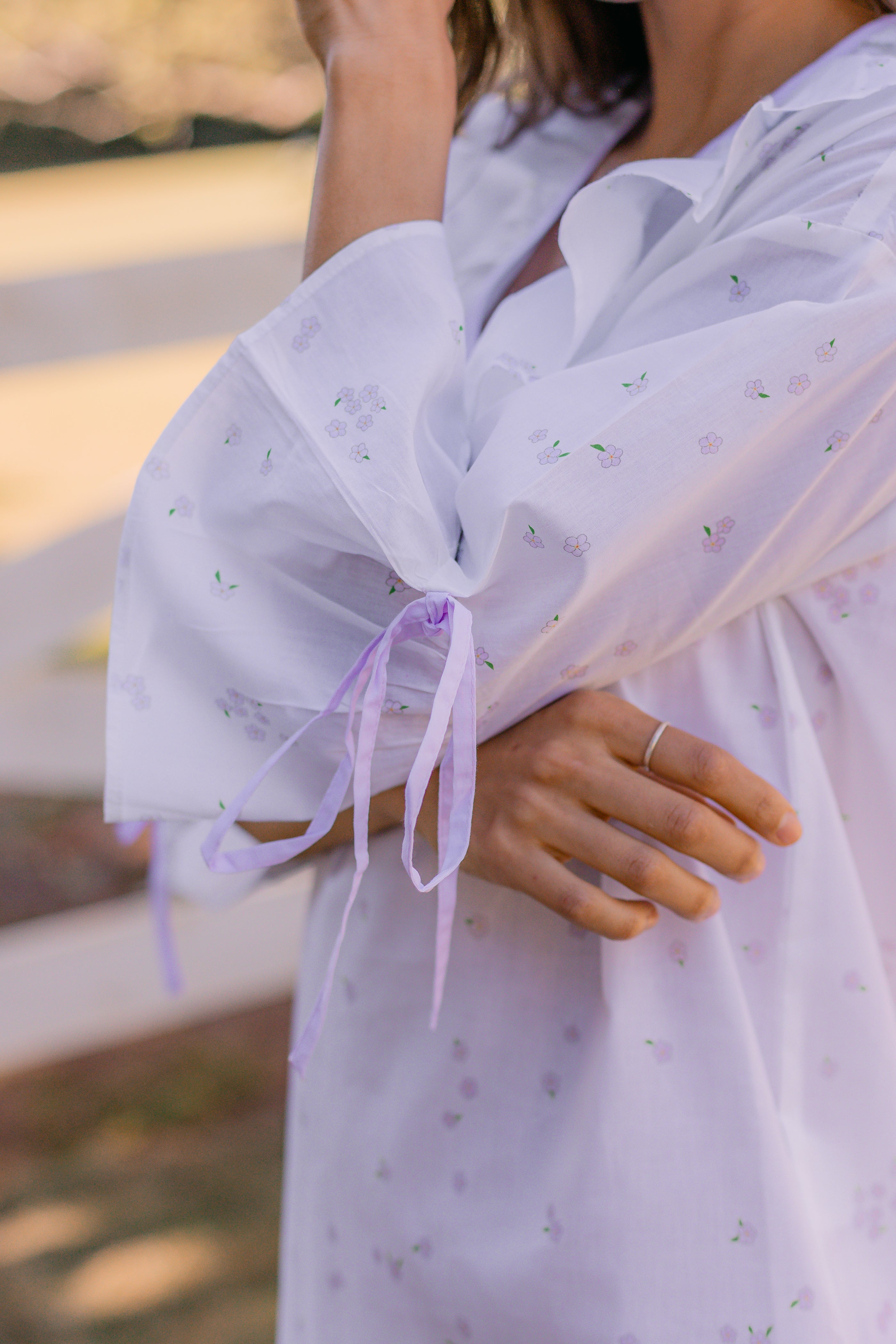 LUCY RUFFLE POET NIGHTSHIRT - Lenora