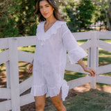 LUCY RUFFLE POET NIGHTSHIRT - Lenora