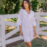 LUCY RUFFLE POET NIGHTSHIRT - Lenora
