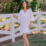 LUCY RUFFLE POET NIGHTSHIRT - Lenora