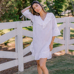 LUCY RUFFLE POET NIGHTSHIRT - Lenora