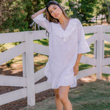 LUCY RUFFLE POET NIGHTSHIRT - Lenora