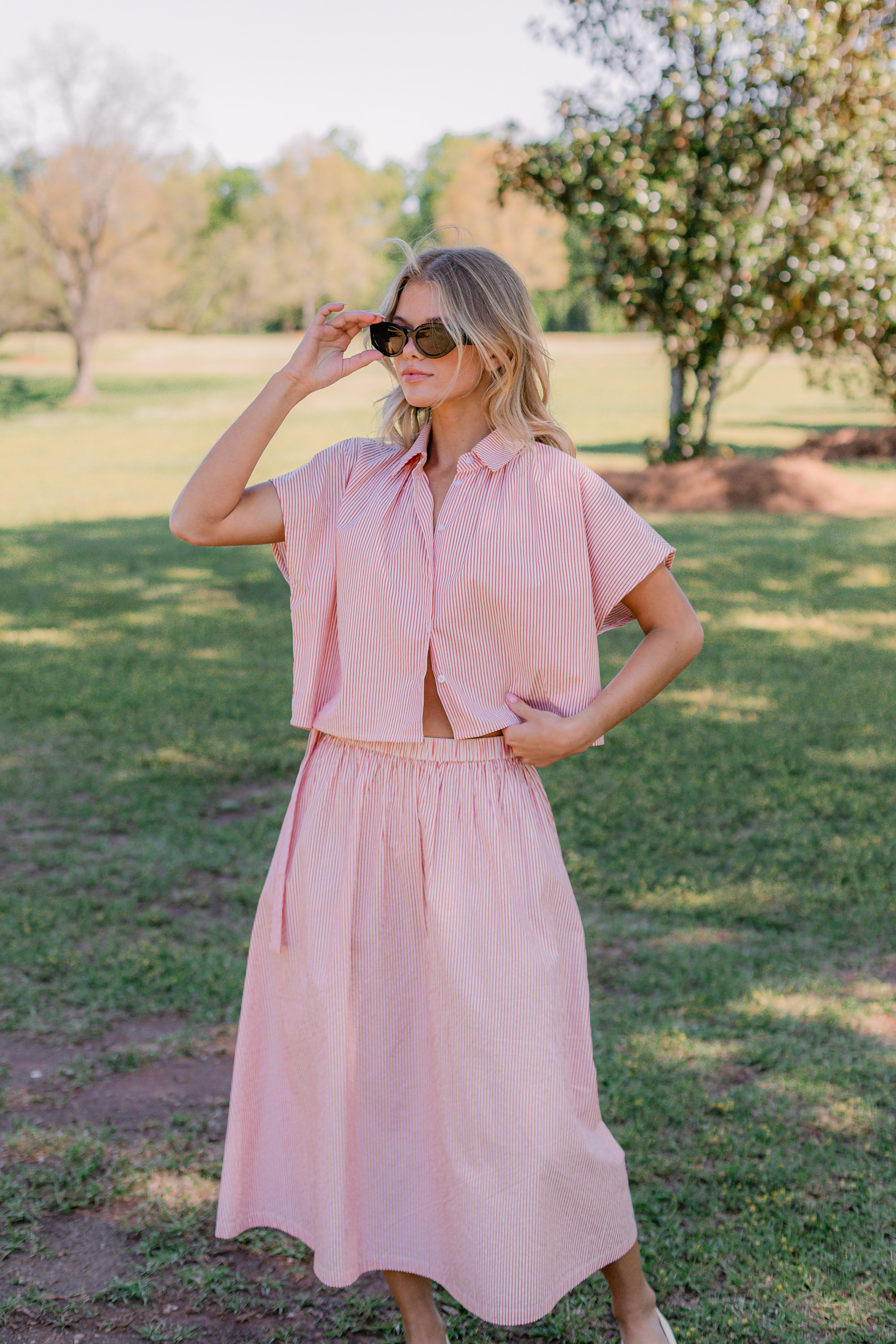 SAVOY 2 PIECE TOP & SKIRT - Lenora