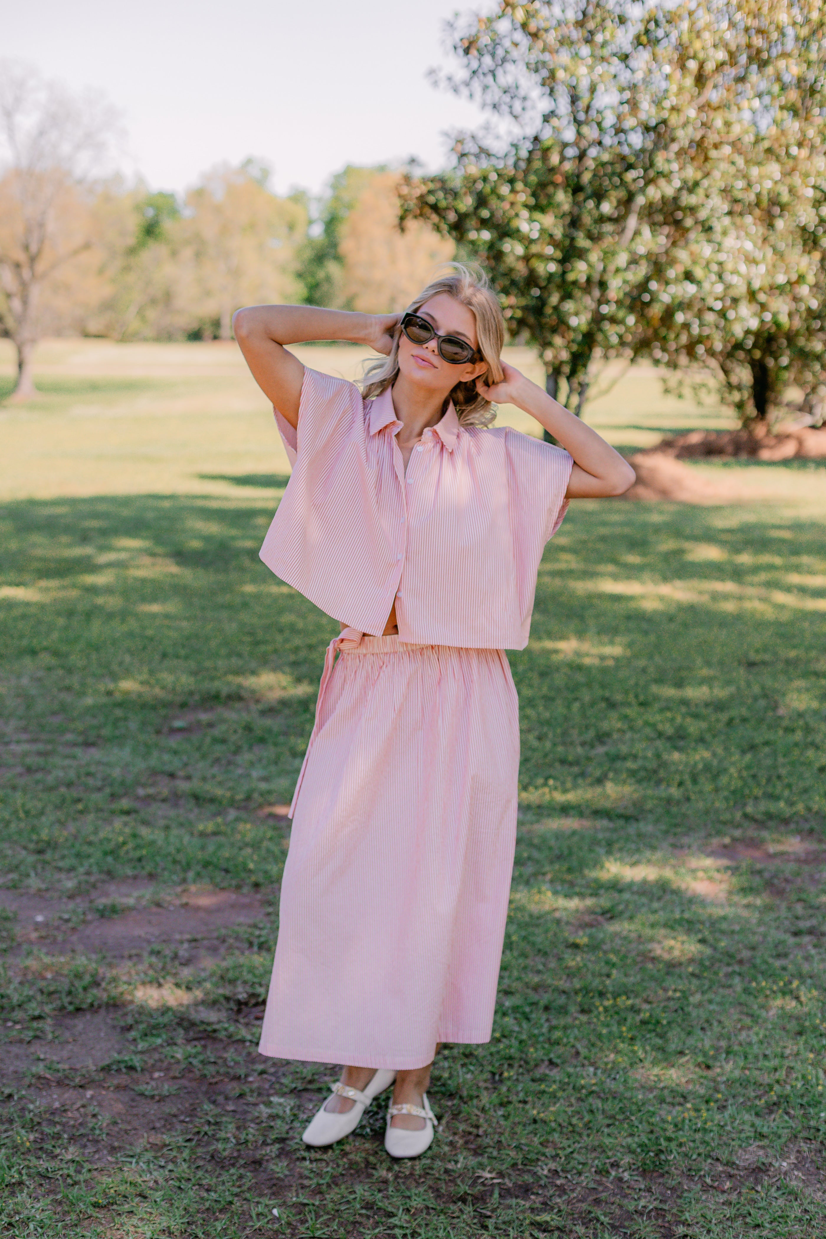 SAVOY 2 PIECE TOP & SKIRT - Lenora
