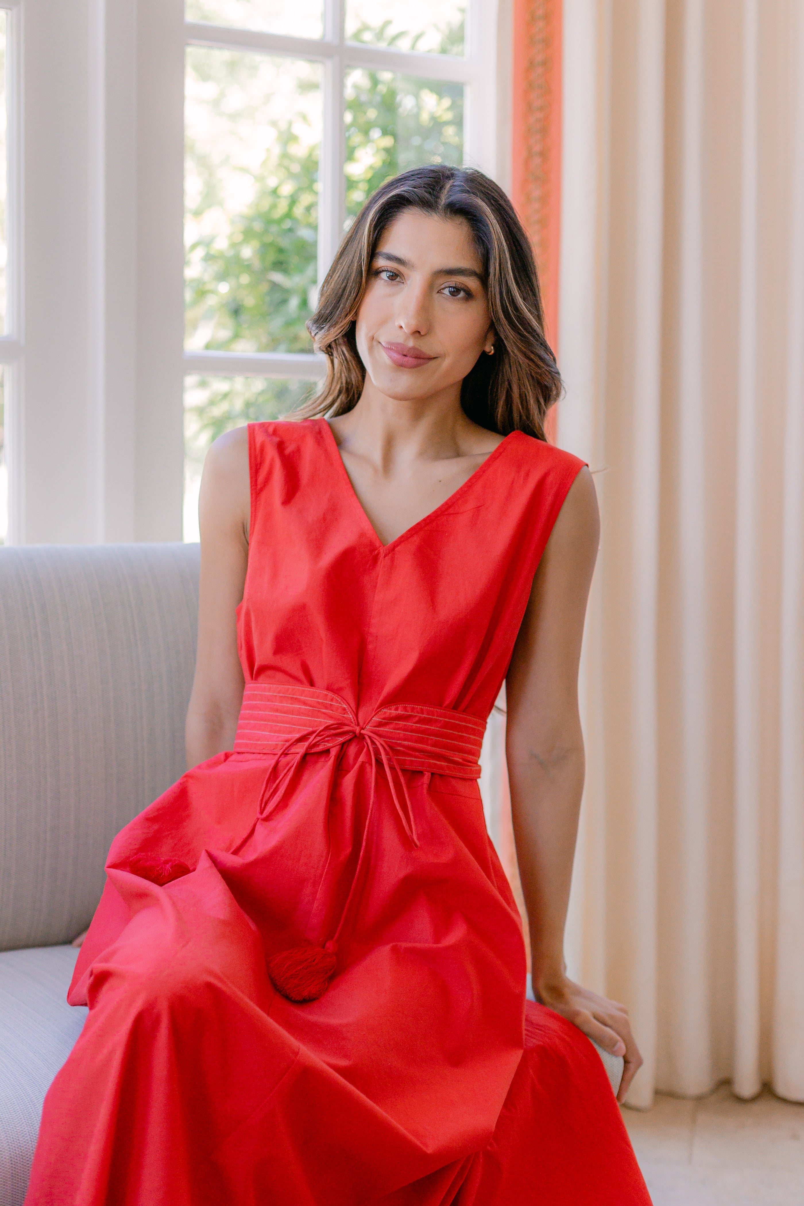 FLORENCE TANK BELTED DRESS - Lenora