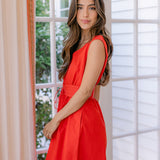 FLORENCE TANK BELTED DRESS - Lenora