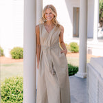 FLORENCE TANK BELTED DRESS - Lenora