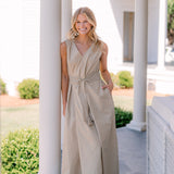 FLORENCE TANK BELTED DRESS - Lenora