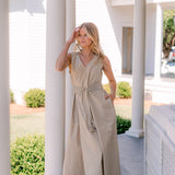 FLORENCE TANK BELTED DRESS - Lenora