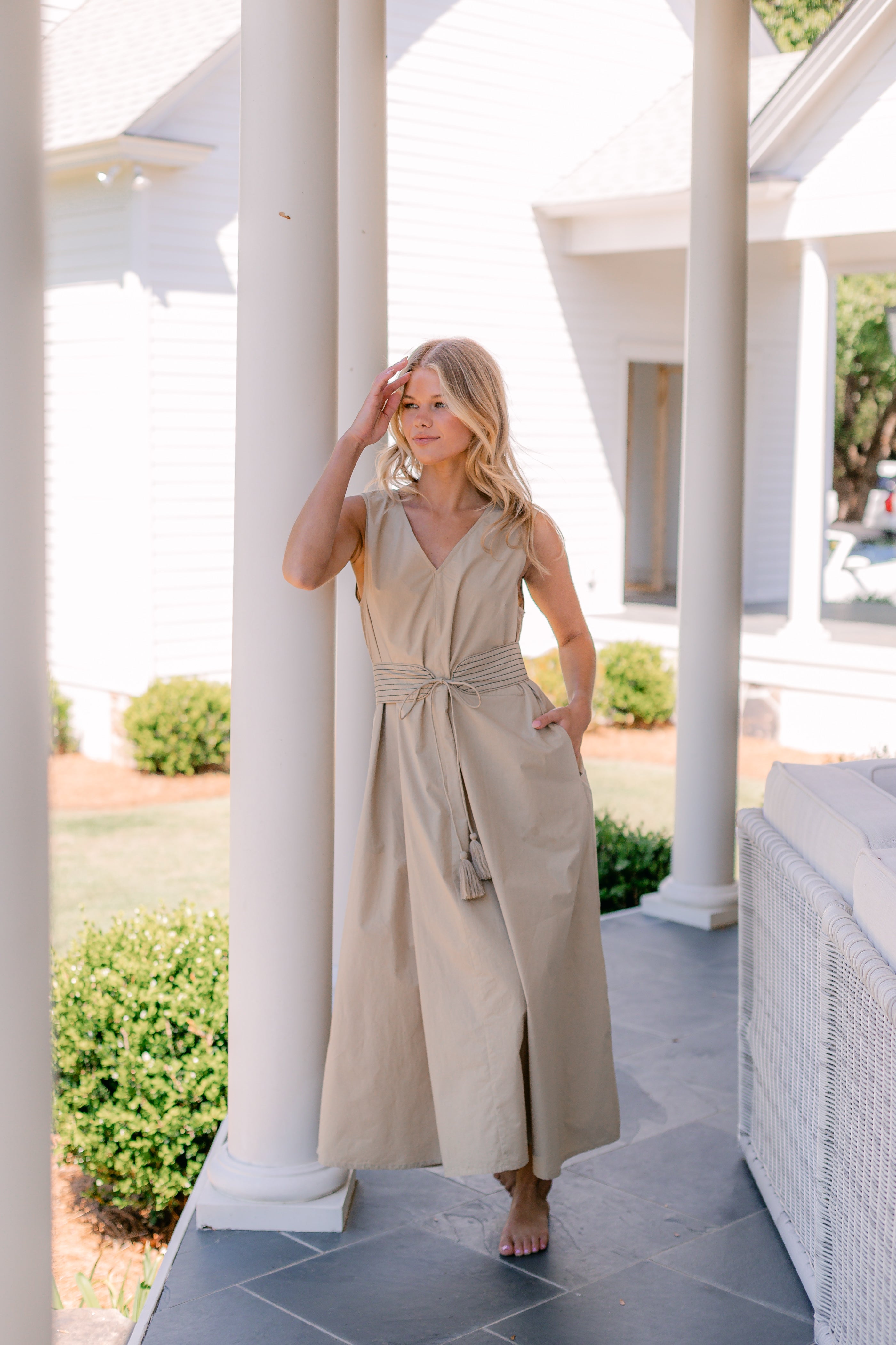 FLORENCE TANK BELTED DRESS - Lenora