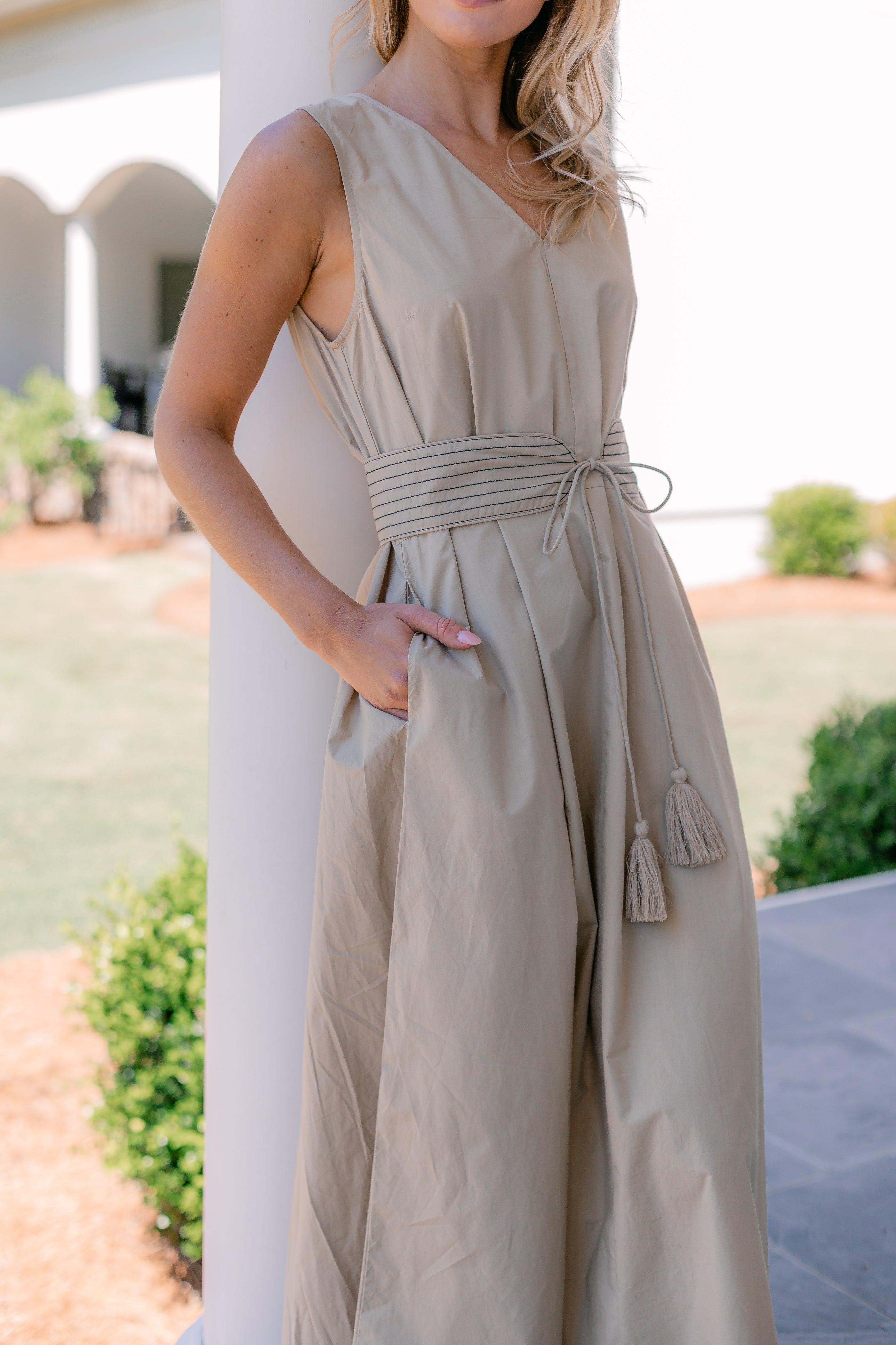 FLORENCE TANK BELTED DRESS - Lenora