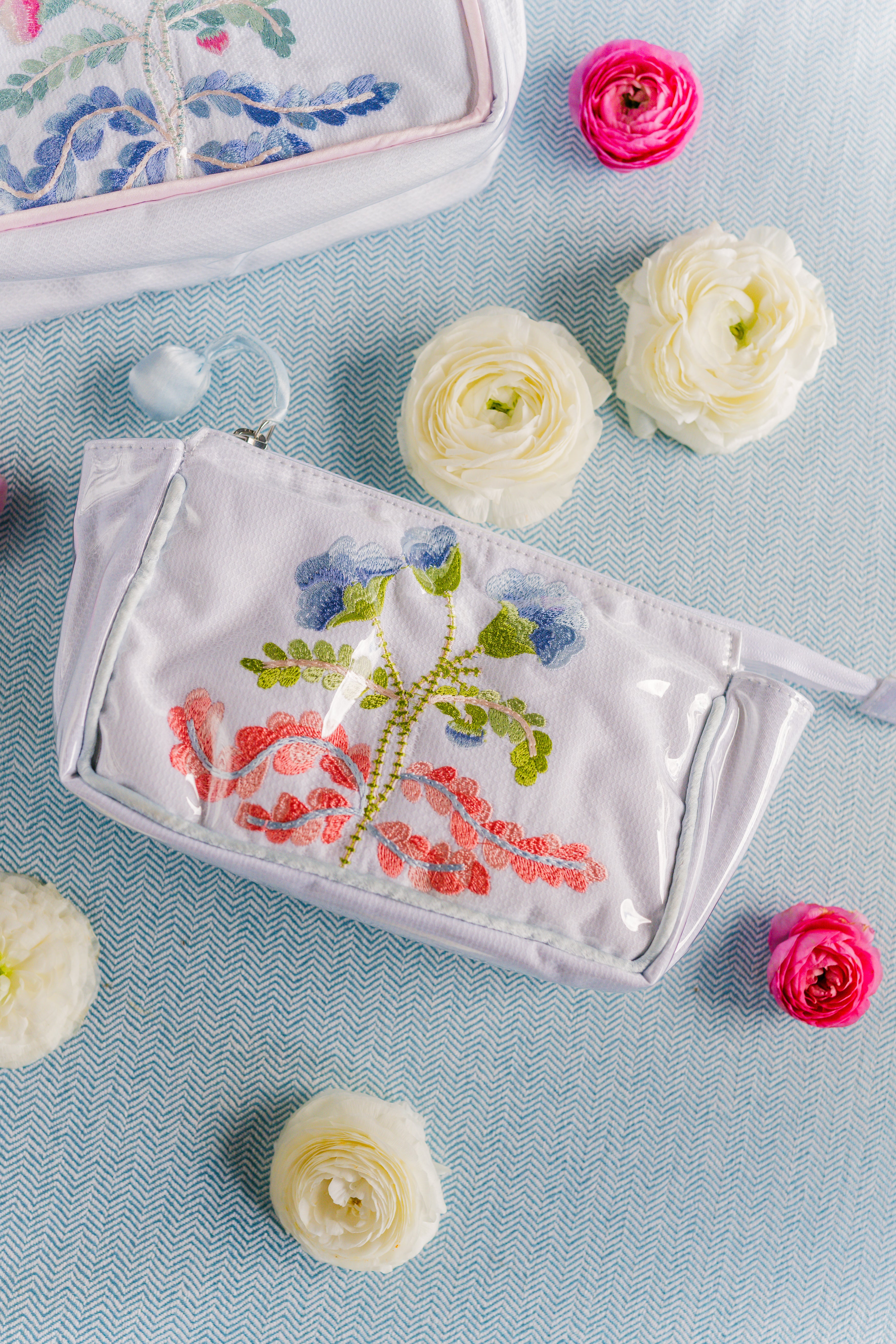 Carnation Small Makeup Bag - Lenora