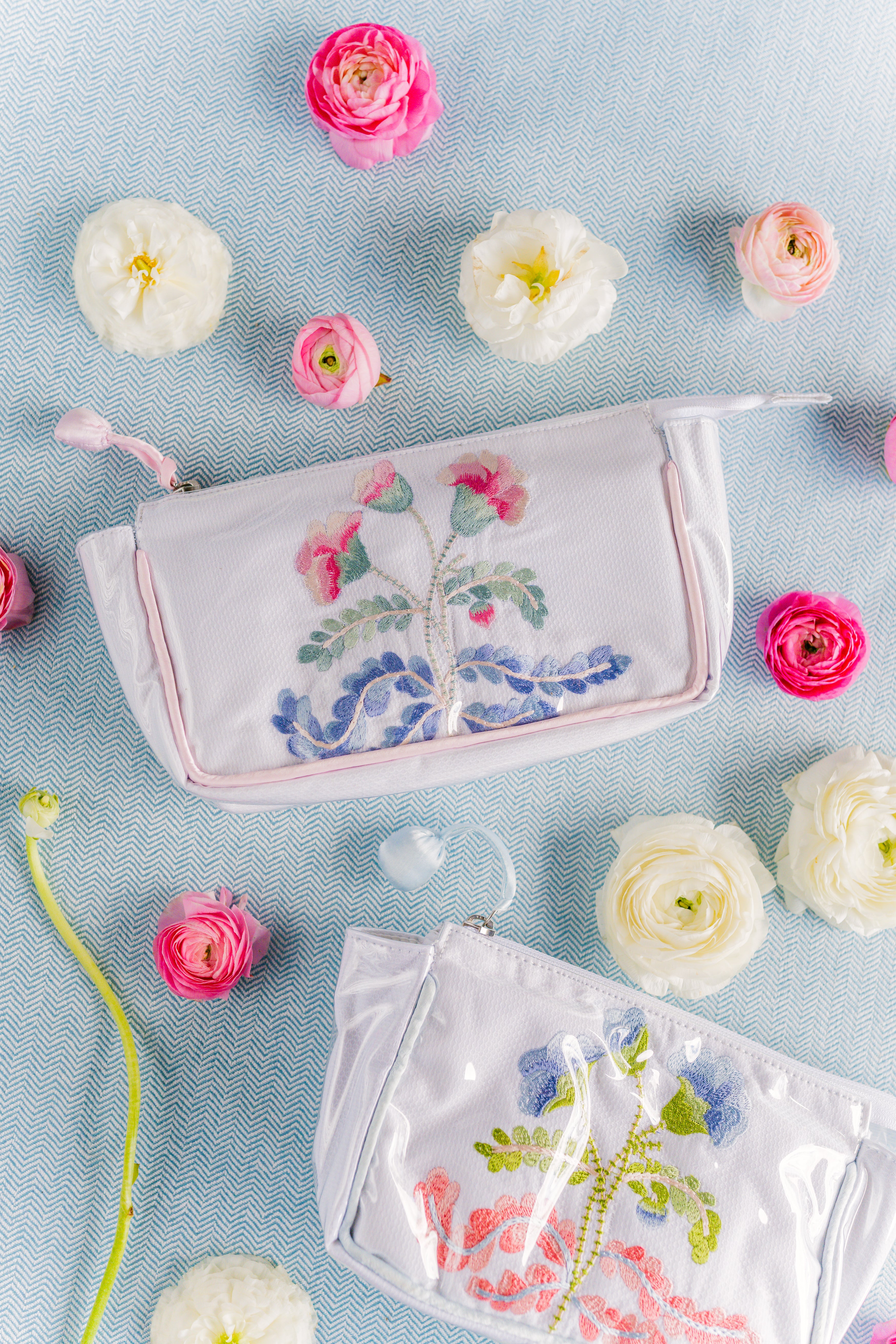 Carnation Small Makeup Bag - Lenora