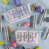 Geometric Small Makeup Bag - Lenora