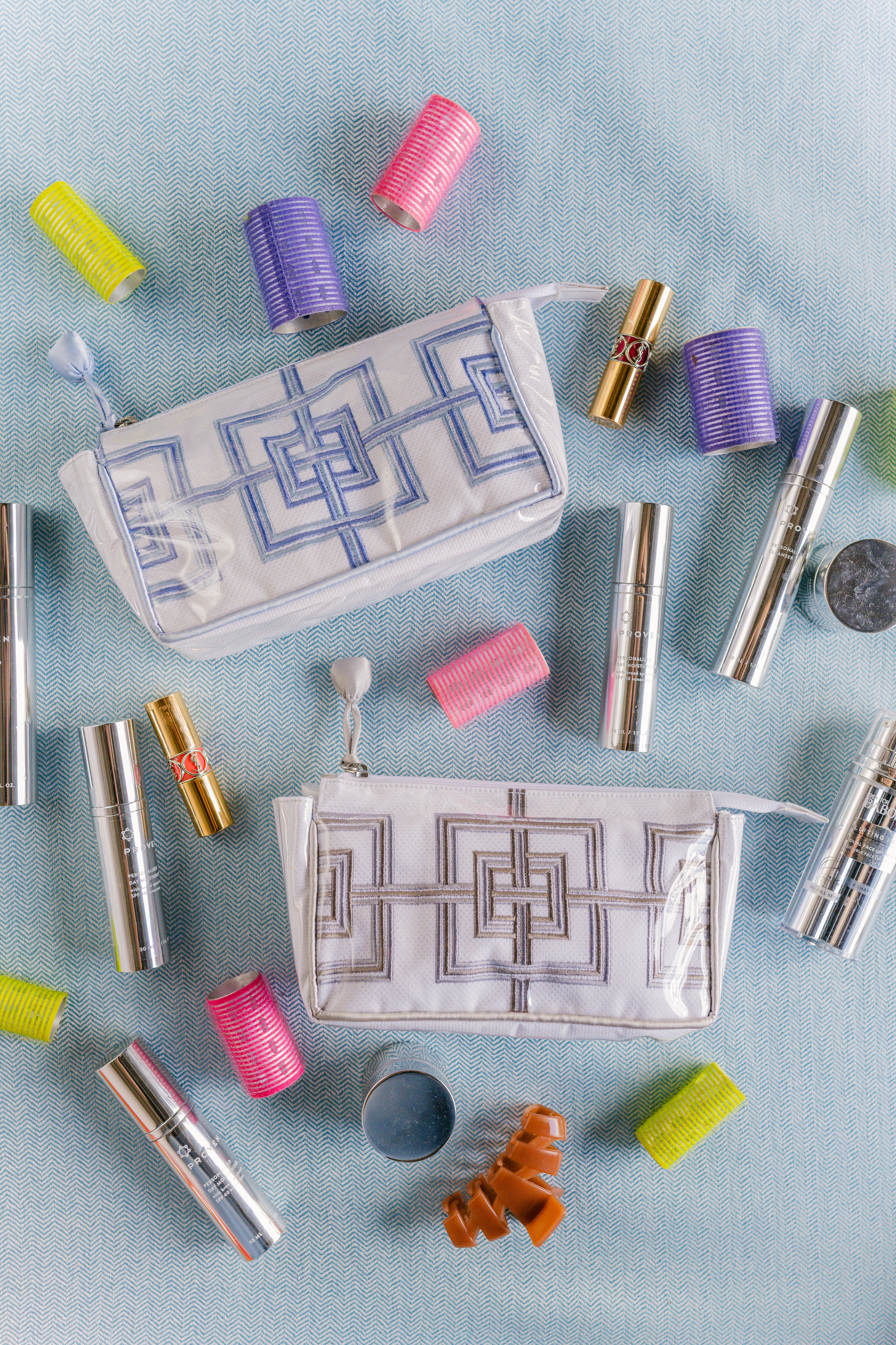 Geometric Small Makeup Bag - Lenora