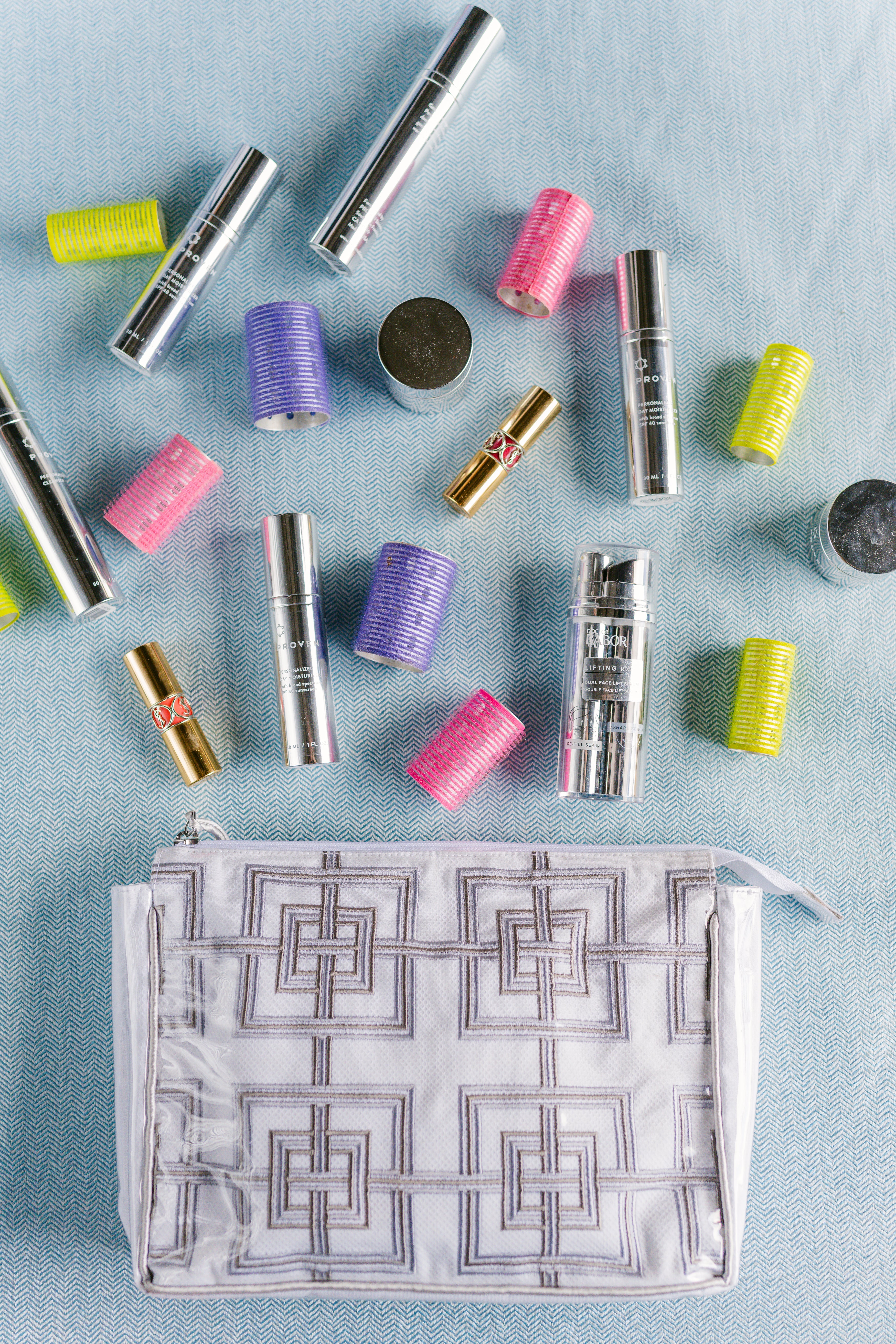 Geometric Large Makeup Bag - Lenora