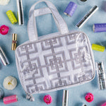 Geometric Hanging Cosmetic Bag - Lenora