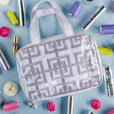 Geometric Hanging Cosmetic Bag - Lenora