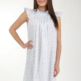 KATY BLUEBELL COTTON NIGHTGOWN - Lenora