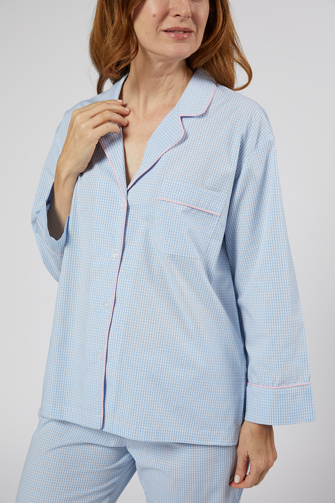 CLASSIC GINGHAM COTTON PAJAMAS - Lenora