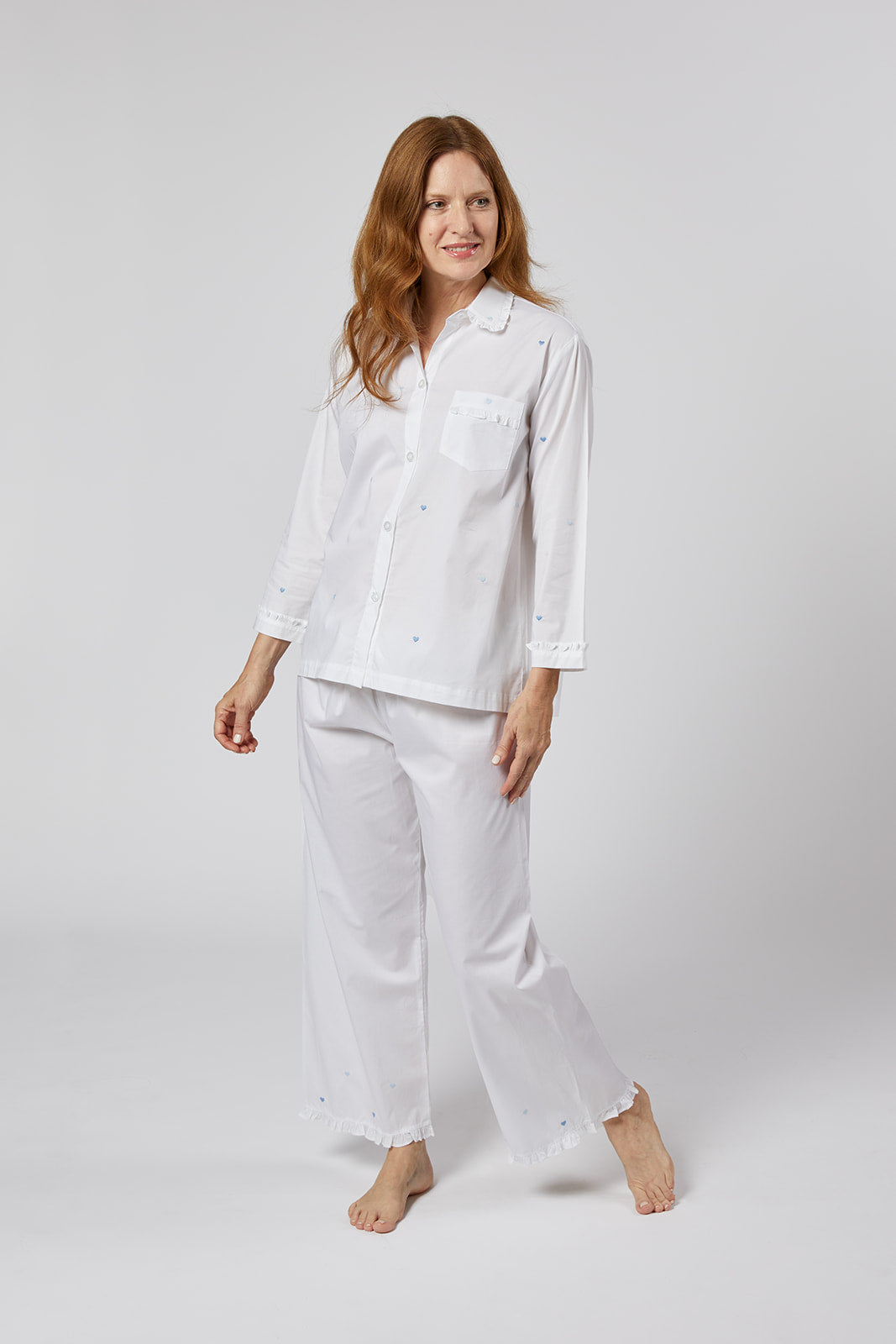 JOSIE HEART COTTON PAJAMAS - Lenora