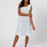 LILY COTTON RUFFLE NIGHTGOWN - Lenora