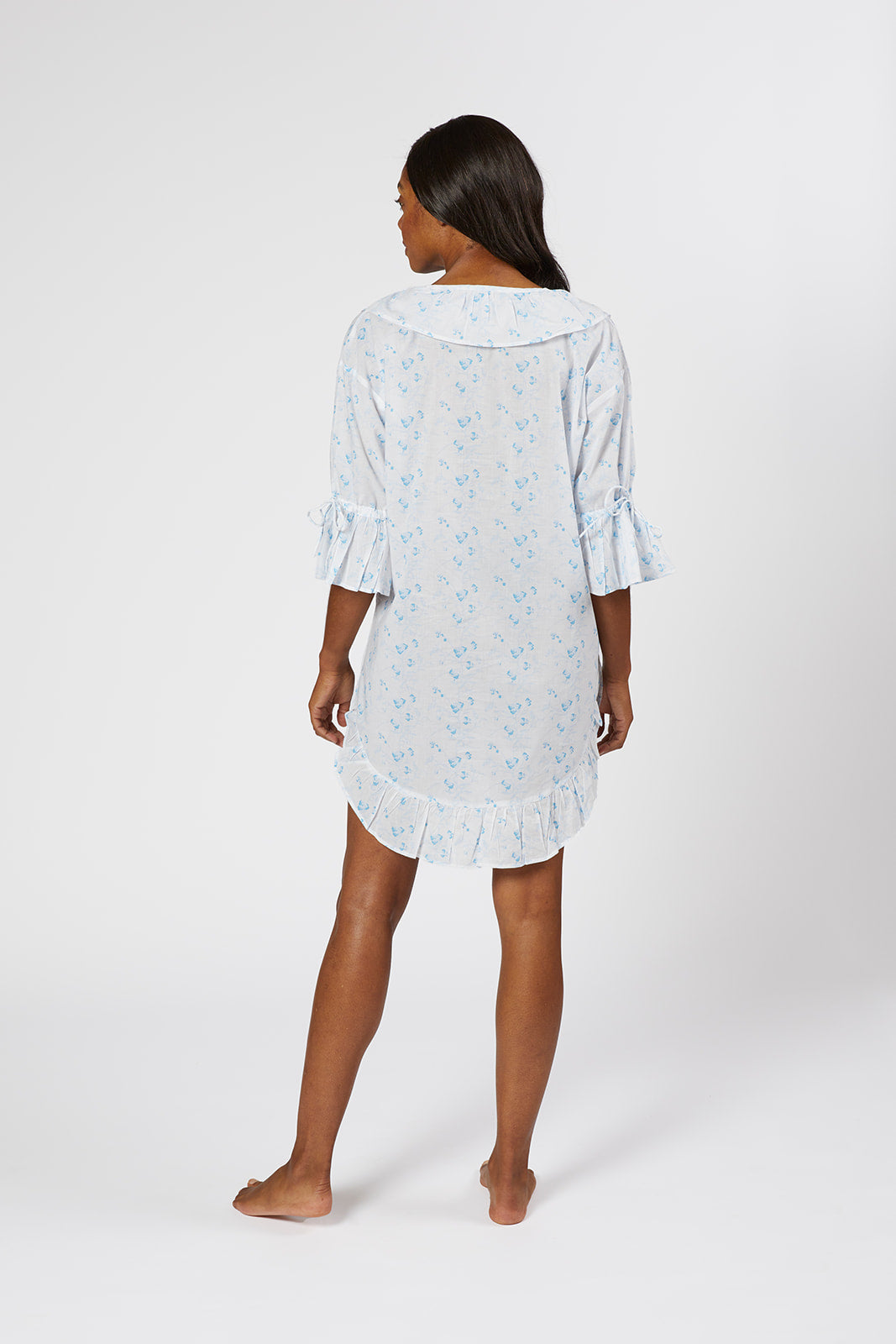 LILY COTTON POET NIGHTSHIRT - Lenora