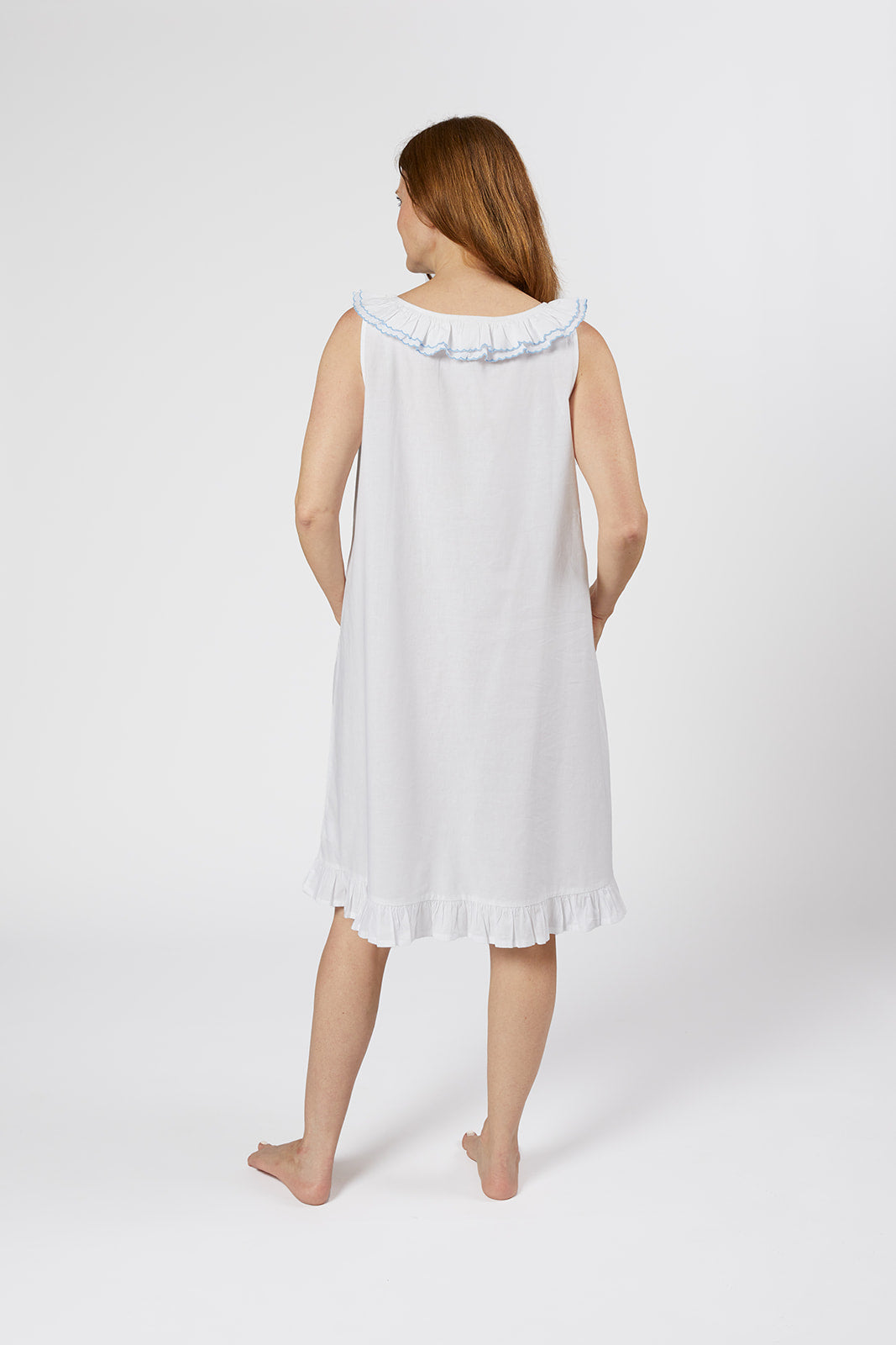 LULIE COTTON RUFFLE NIGHTGOWN - Lenora