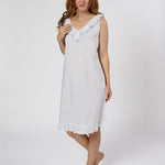 LULIE COTTON RUFFLE NIGHTGOWN - Lenora