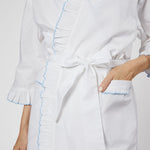 LULIE COTTON RUFFLE ROBE - Lenora