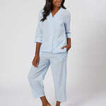 LILY PINSTRIPE COTTON PAJAMAS - Lenora