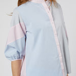 CHARLOTTE COLORBLOCK COTTON PAJAMAS - Lenora