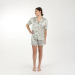 BIRDIE SATIN SHORT FLORAL PAJAMAS - Lenora