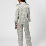 BIRDIE SATIN LONG FLORAL PAJAMAS - Lenora