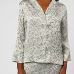 BIRDIE SATIN LONG FLORAL PAJAMAS - Lenora