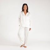 BIRDIE SATIN LONG PAJAMAS - Lenora