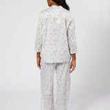 JOSIE RUFFLE COTTON PAJAMAS IN FLORAL GARDEN PRINT - Lenora