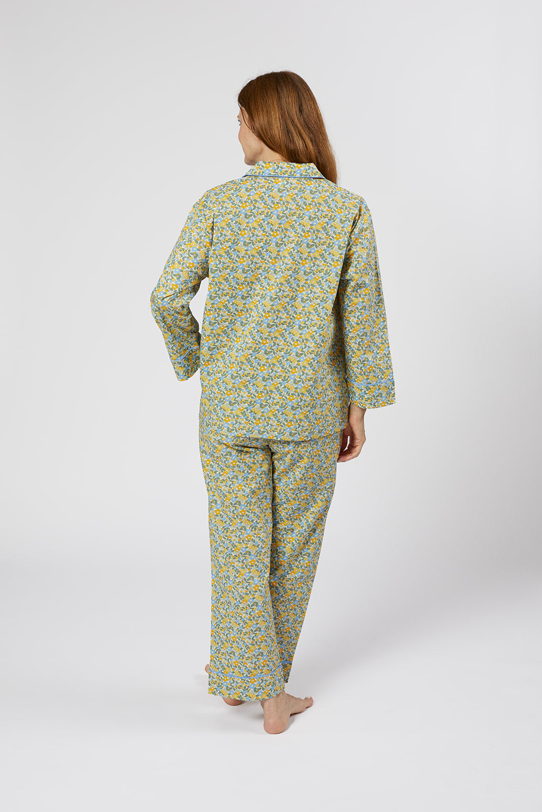 CLASSIC COTTON PAJAMAS IN LEMON LIBERTY - Lenora