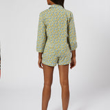 CLASSIC COTTON SHORT PAJAMAS IN LEMON LIBERTY - Lenora