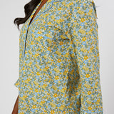 CLASSIC COTTON SHORT PAJAMAS IN LEMON LIBERTY - Lenora