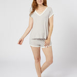 MONTE MODAL KNIT SHORT PAJAMAS - Lenora