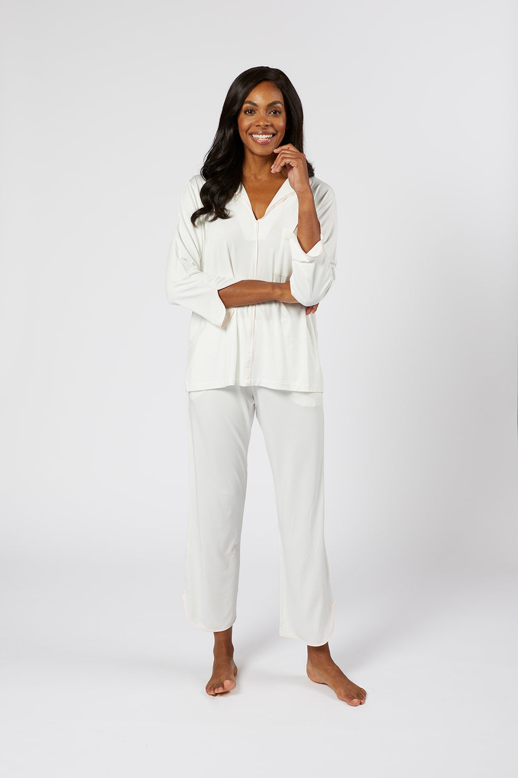 BIRDIE MODAL KNIT PAJAMAS - Lenora