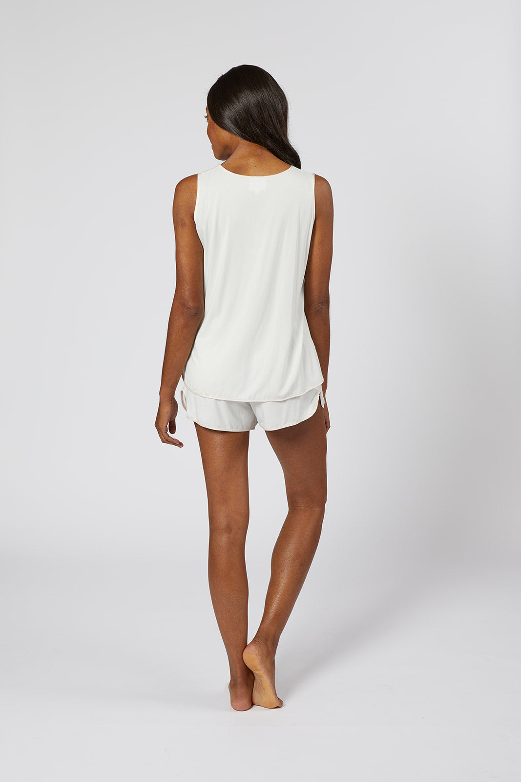 BIRDIE MODAL KNIT SHORT PAJAMAS - Lenora