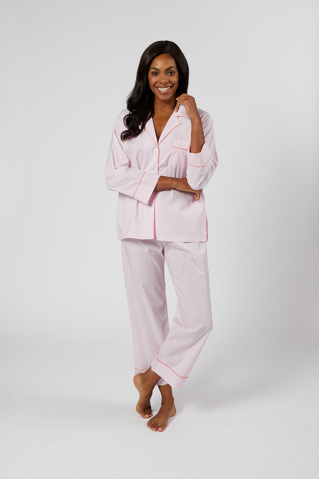 CLASSIC GINGHAM COTTON PAJAMAS - Lenora